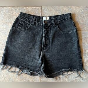 Moda Black Frayed Hem Jean Shorts Excellent Condition!
